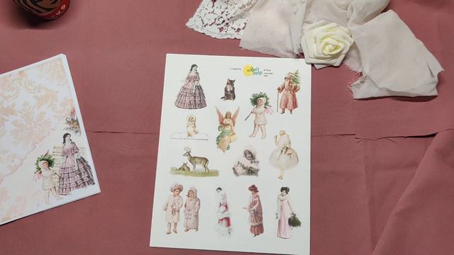 Vintage Victorian Shabby Winter Journal Kit Digital Reveal смотреть онлайн