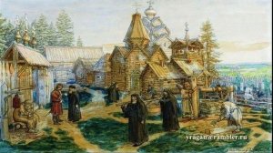 картины по русской истории А.М.Васнецов «Монастырь в Московской Руси.(XIII—XVII вв.)»