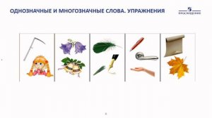 Русский язык. Однозначные и многозначные слова