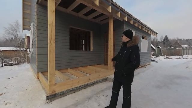Строительство каркасного дома с жилым чердаком. Имитация бруса. "Строй и Живи" смотреть онлайн