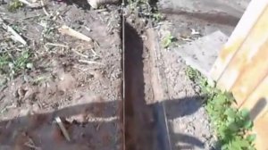 Фундамент веранды. Разметка  без лазера с помощью отвеса .