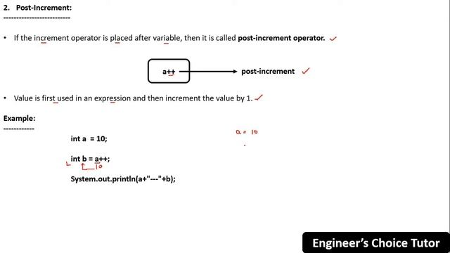 Increment Operator in Java | Java Programming Language | Java