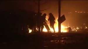 Закидали БТР коктейлями Молотова на Майдане