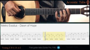 Metro Exodus - Dawn of Hope (Guitar Lesson)