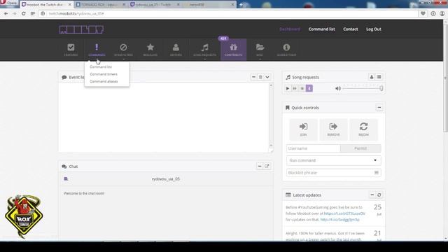Настройка moobot для Twitch.tv смотреть онлайн