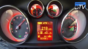 2015 Opel SIDI Turbo 200hp Zafira Tourer 0 227 km h acceleration 1080p