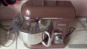 Крутое тесто за 3 минуты//Обзор планитарного миксера Kitfort kt-1343-3