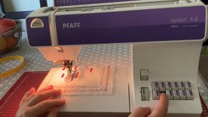 Knopfloch nähen mit Pfaff select 4.0 #pfaff  #nähmaschine #sewingmachine
