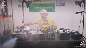 Тест дым машины 1200 и 1500 ват