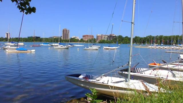 Красивое озеро и звуки США / Мирное видео для сна или учебы смотреть онлайн