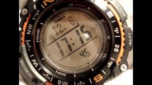 Подсветка в часах Casio SGW-1000B-4AER