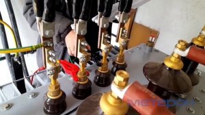 Метерон МИО-10 Измерение сопротивления обмоток трансформатора ТМГ-250/6 микроомметром Метерон
