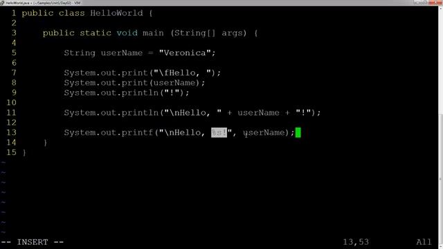 Day 02, Part 05: 3 ways to print (including System.out.printf() ) смотреть онлайн