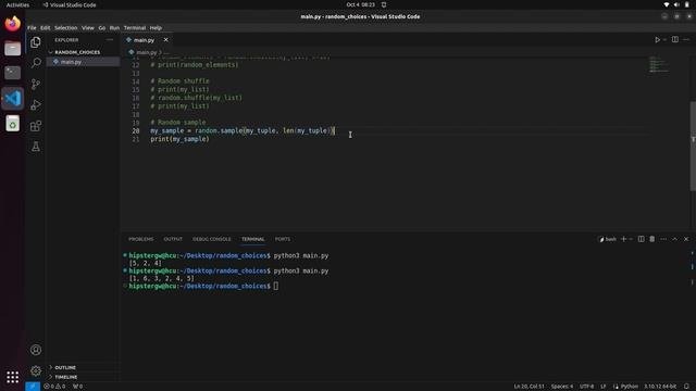 Random Choices In Python