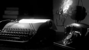 Film Noir Detective Office on a Rainy Night ⛈️ | ASMR | Smooth Ambience