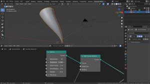 Blender Tutorial - Spiral mesh with Geometry Nodes