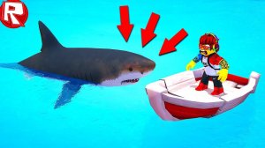 РОБЛОКС НА МЕНЯ НАПАЛА АКУЛА МЕГАЛОДОН В ROBLOX ВИДЕО ВЕСЕЛАЯ ИГРА ДЛЯ ДЕТЕЙ