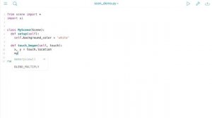 Программирование в Python на iPad-е | Модули scene и PIL