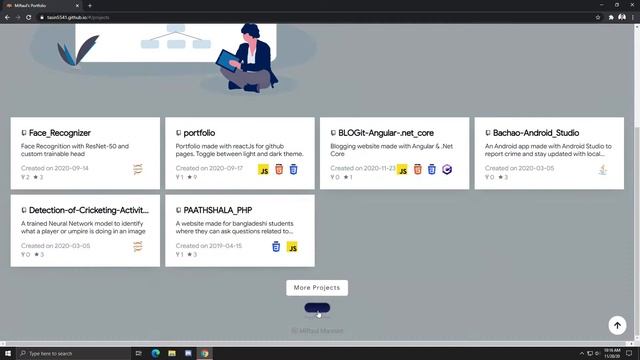 Github Portfolio - Interchangeable Themes смотреть онлайн