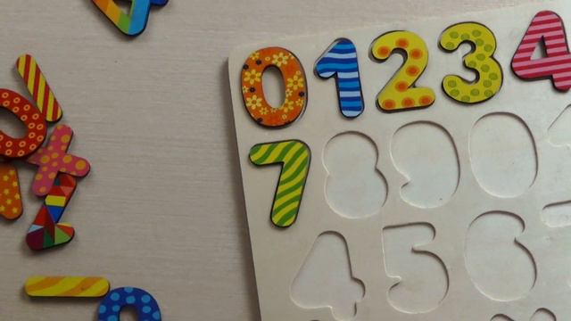 Изучаем цифры с досочкой вкладкой от 0 до 9 обучающее видео для детей