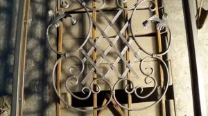 Как просто, без кузни, сделать кованую калитку, самому?     How to make a metal gate_.mp4
