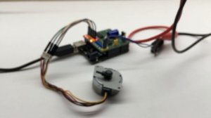 Uni-polar Stepper Motor with 2 X Quad Driver Arduino Shield