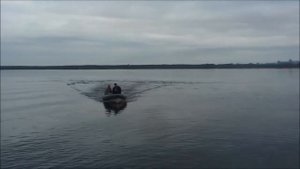 Лодка РИБ WinBoat 390 со стационаром. Первые испытания.