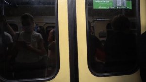 Ukraine Kyiv metro ride from Lukianivska to Zoloti Vorota