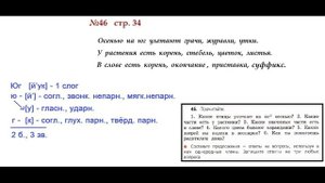 ГДЗ РУССКИЙ ЯЗЫК УПРАЖНЕНИЕ.46 КЛАСС 4 КАНАКИНА ЧАСТЬ 1