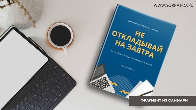 Тимоти Пичил "Не откладывай на завтра. Краткий гид по борьбе с прокрастинацией". Саммари.