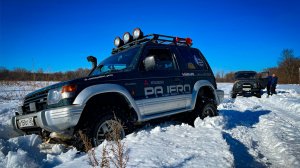 ТЕСТИРУЕМ НОВЫЕ ЛЕБЁДКИ. ПАДЖЕРО И УАЗЫ НЕ СПРАВЛЯЮТСЯ СО СНЕГОМ.