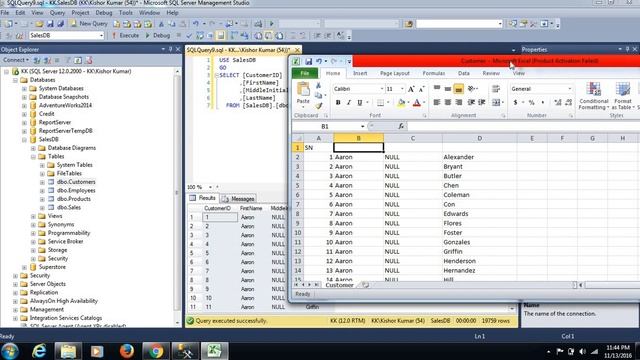 How to Export query result to .csv or .xlsx in SQL Server Management Studio(SSMS)