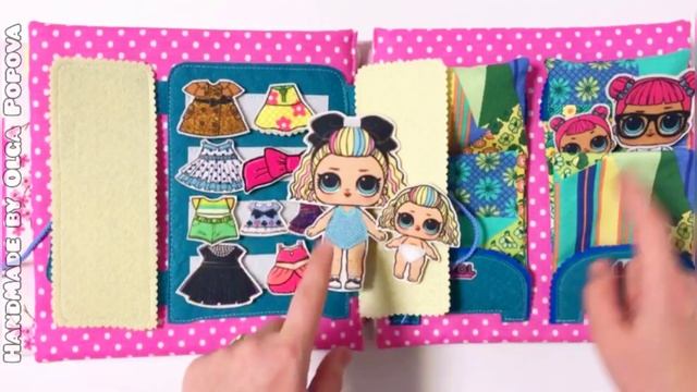 Играем в куклы лол сюрприз #книгаизткани для Насти (г.Санкт-Петербург) смотреть онлайн