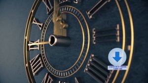 Новогодний футаж - Часы отсчитывают секунды до Нового года 2021