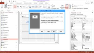 Advanced Microsoft Access 2013 Tutorial | Creating Command Buttons For Forms