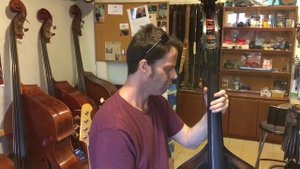 New labella 7710 Black Nylon Tape Wound strings on my Kay upright bass