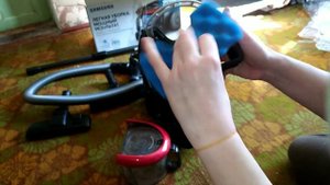 Пылесос Samsung VC2100 распаковка и использование