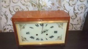 Часы настольные Янтарь с боем СССР #37