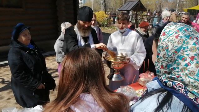 Освящение куличей в Великую Субботу. 01.05.2021г. смотреть онлайн