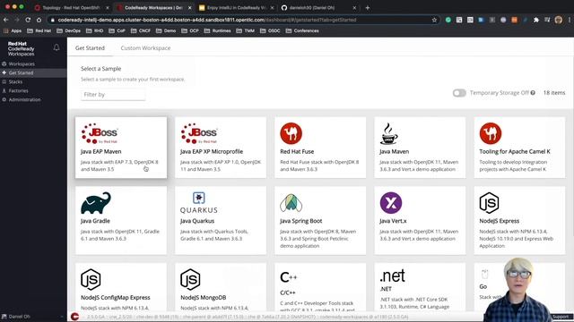 Enjoy IntelliJ in CodeReady Workspace 2.5 with Quarkus