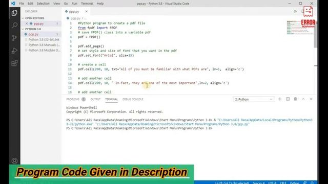 fun python projects for beginners | convert text to PDF in python | python programming [python]