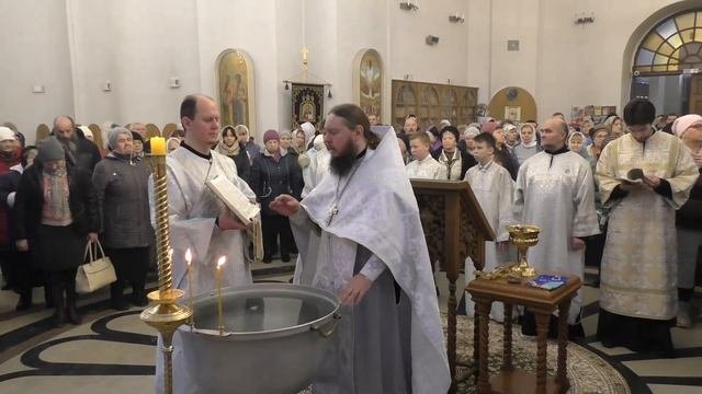 Крещенский Сочельник в Троицком храме. 2020 год.