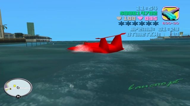 GTA VICE CITY - Delux # Миссия: Трюки на лодке смотреть онлайн