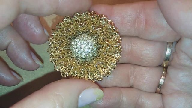 Брошь Goldette и другие очень красивые винтажные украшения - подарки Галины. 3 часть. смотреть онлайн