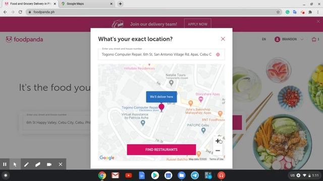 How to order Foodpanda Philippines (Pin Location) смотреть онлайн