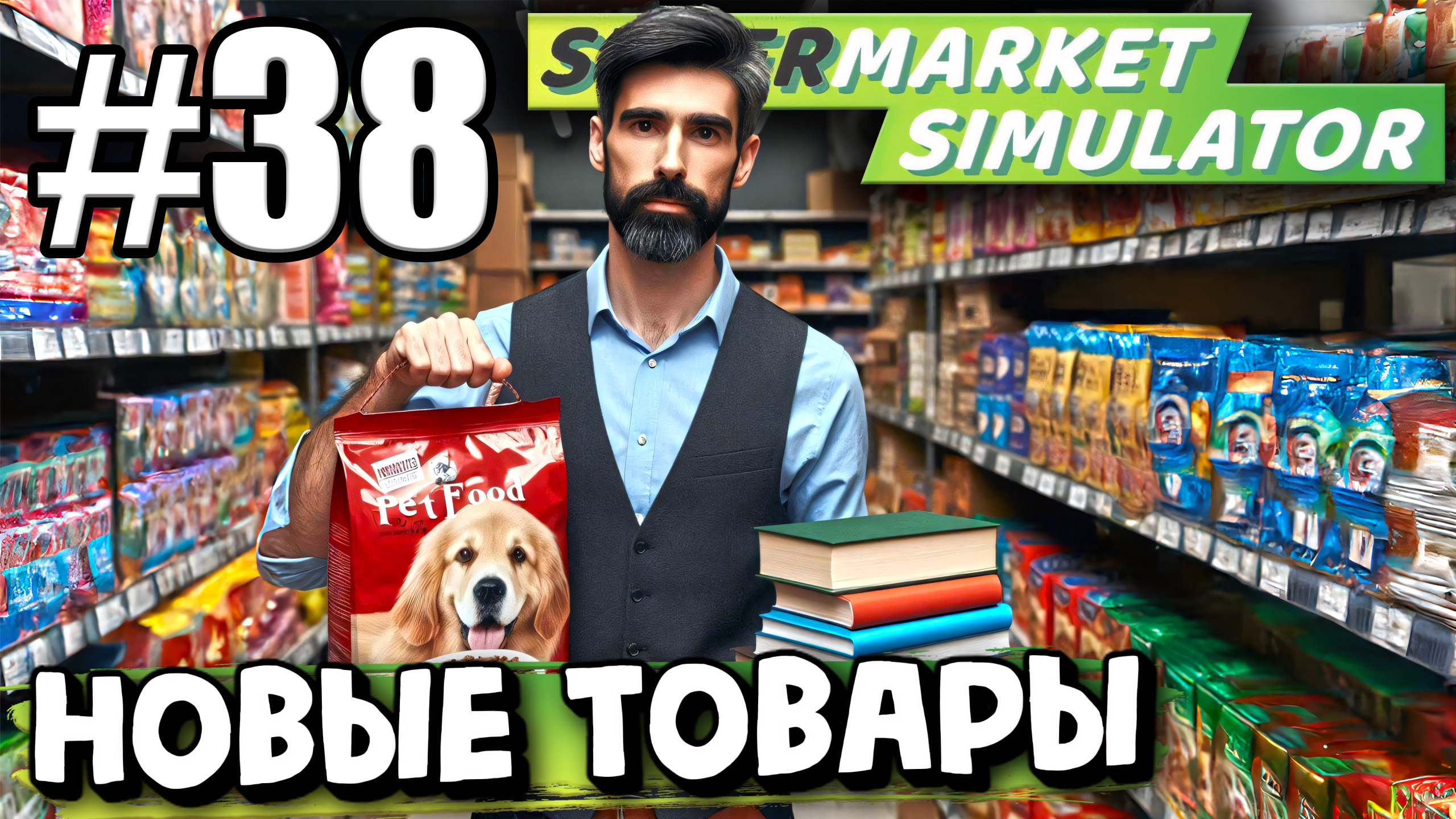 КНИГИ И КОРМ ДЛЯ ЖИВОТНЫХ! ПРОДОЛЖАЮ РАЗВИВАТЬСЯ В ► Supermarket simulator #38