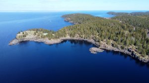 Скалистый берег острова Валаам