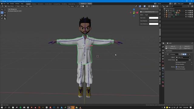 Binding Cloth unto your character in blender 2.9X смотреть онлайн