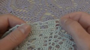 Скатерть " Морская Жемчужина ". Вяжем с 17-22 ряд.