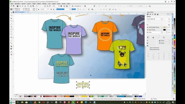 Textildesigns erstellen mit CorelDRAW 2020 – Typografische Gestaltung смотреть онлайн